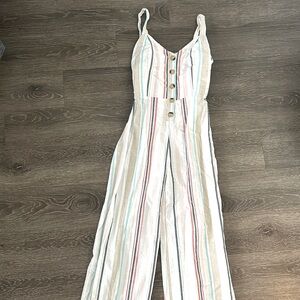 NWT Japna Jumpsuit Size Small multi colored with stripes